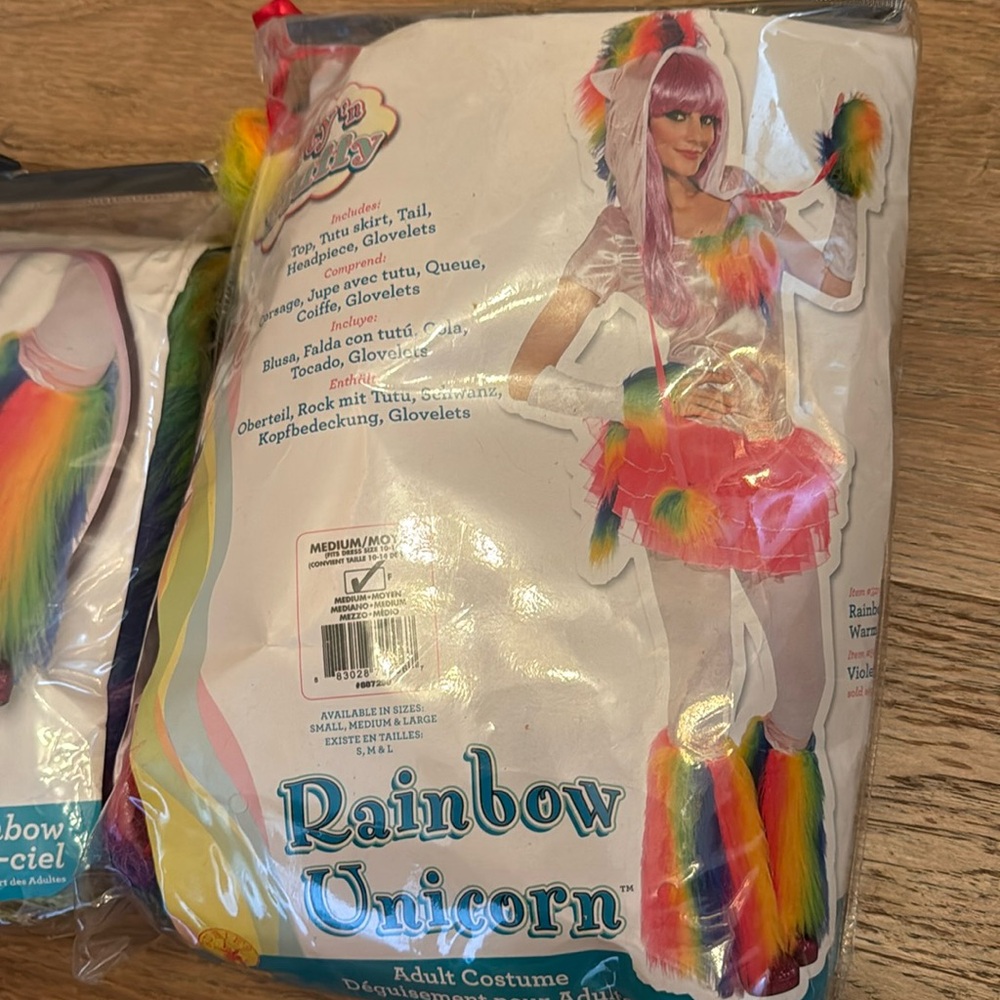 Halloween 🎃 costume Rainbow unicorn & fluffies combo